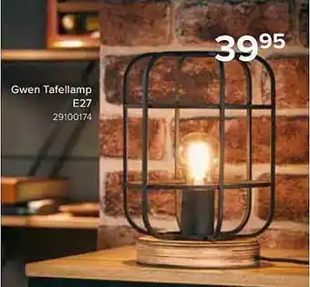 Euroshop Gwen tafellamp aanbieding
