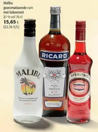 Malibu gearomatiseerde rum met kokosnoot