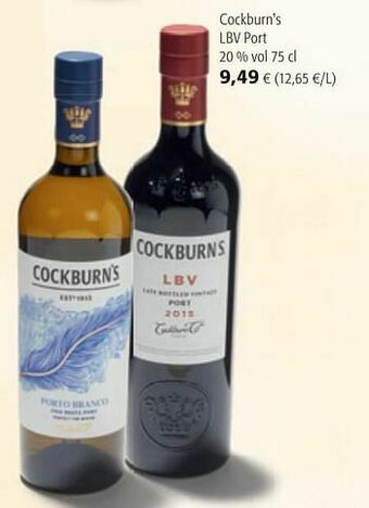Colruyt Cockburn`s lbv port aanbieding