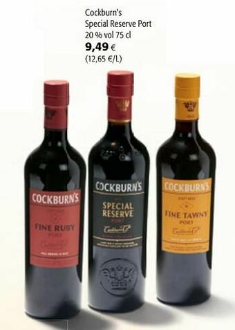 Colruyt Cockburn`s special reserve port aanbieding