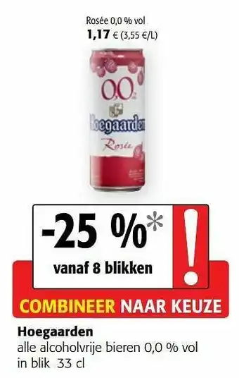 Colruyt Hoegaarden alle alcoholvrije bieren aanbieding