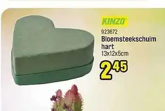 Happyland Bloemsteekschuim hart aanbieding