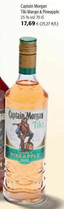 Colruyt Captain morgan tiki mango + pineapple aanbieding