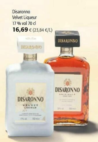 Disaronno velvet liqueur
