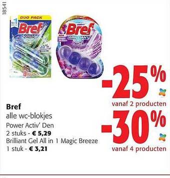 Colruyt Bref wcblokjes aanbieding