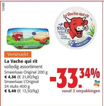 Colruyt La vache qui rit smeerkaas aanbieding