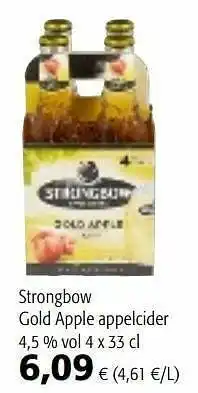 Colruyt Strongbow gold apple appelcider aanbieding