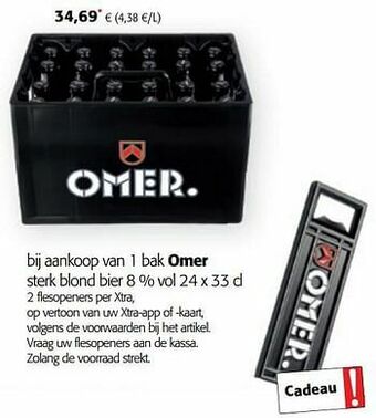 Colruyt Omer sterk blond bier aanbieding