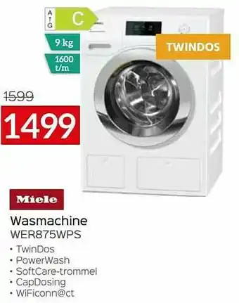 Selexion Miele wasmachine wer875wps aanbieding