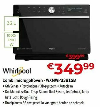 Exellent Whirlpool combi microgolfoven - wxmwp3391sb aanbieding