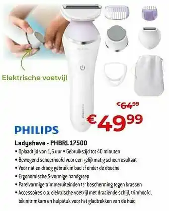 Exellent Philips ladyshave - phbrl17500 aanbieding