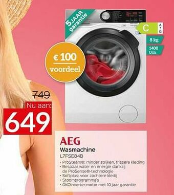 Selexion Aeg wasmachine l7fse84b aanbieding