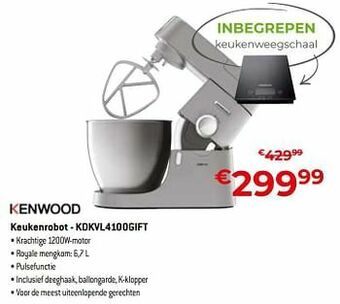 Kenwood keukenrobot - kdkvl4100gift