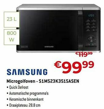 Exellent Samsung microgolfoven - s1ms23k3515asen aanbieding