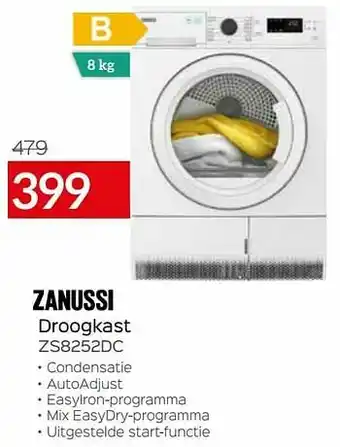 Zanussi droogkast zs8252dc