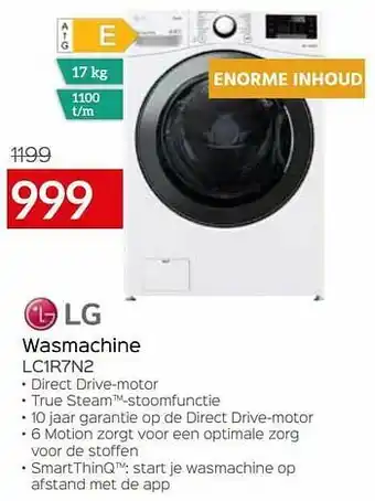 Selexion Lg wasmachine lc1r7n2 aanbieding