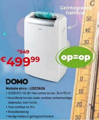 Exellent Domo elektro mobiele airco - lido360a aanbieding