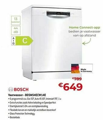 Exellent Bosch vaatwasser - bosms4ecw14e aanbieding