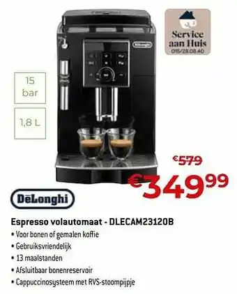 Delonghi espresso volautomaat - dlecam23120b
