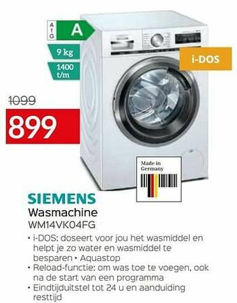 Siemens wasmachine wm14vk04fg