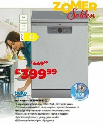Beko vaatwasser - bebdfn26430x