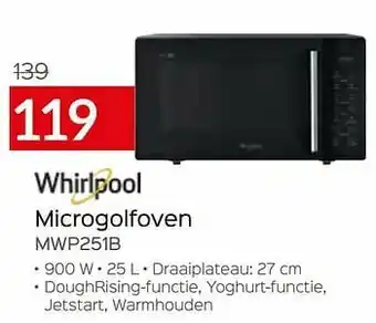 Selexion Whirlpool microgolfoven mwp251b aanbieding