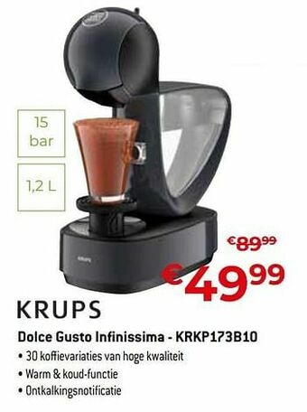 Exellent Krups dolce gusto infinissima - krkp173b10 aanbieding