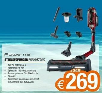 Expert Rowenta steelstofzuiger rorh9879wo aanbieding