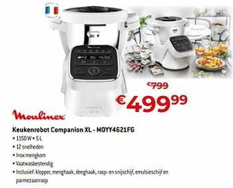 Exellent Moulinex keukenrobot companion xl - moyy4621fg aanbieding