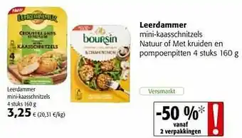 Colruyt Leerdammer mini-kaasschnitzels aanbieding