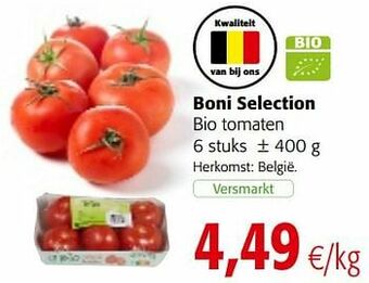 Colruyt Boni selection bio tomaten aanbieding