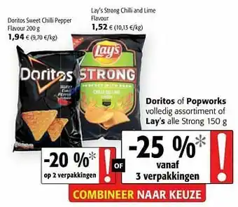 Colruyt Doritos sweet chilli pepper flavour aanbieding