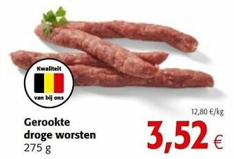 Colruyt Gerookte droge worsten aanbieding
