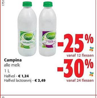 Colruyt Campina melk aanbieding