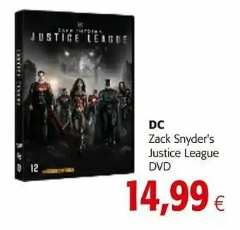 Dc zack snyder`s justice league dvd