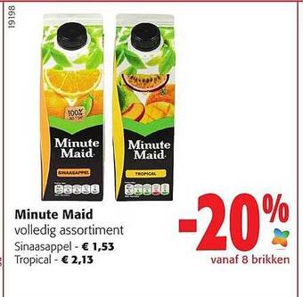 Colruyt Minute maid aanbieding