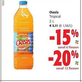 Colruyt Oasis tropical aanbieding