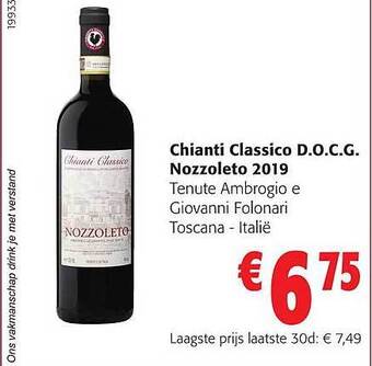 Colruyt Chianti classico docg nozzoleto aanbieding