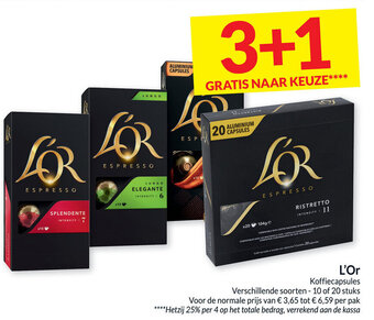 Intermarché L'Or koffiecapsules aanbieding