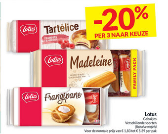 Intermarché Lotus gebakjes aanbieding