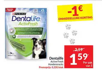 Intermarché Purina dentalife active fresh aanbieding