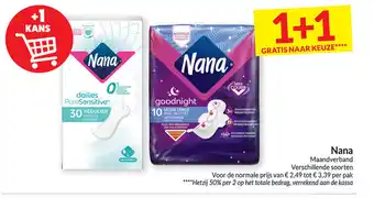 Intermarché Nana maanverband aanbieding
