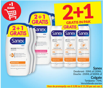 Intermarché Sanex deodorant aanbieding