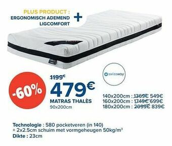 De Matrassenkoning Matras thalès aanbieding