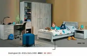 Krea Kledingkast 2d aanbieding