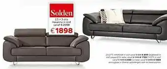 Henders & Hazel 2,5 + 3-zits havanna in stof aanbieding