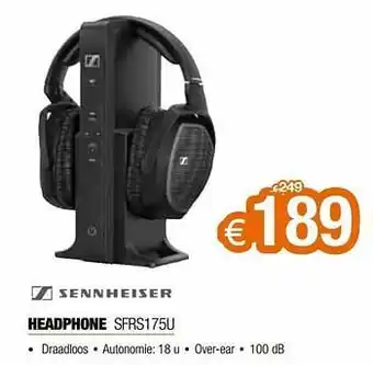 Sennheiser headphone sfrs175u