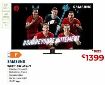 Exellent Samsung qled tv - sqqe65q77a aanbieding