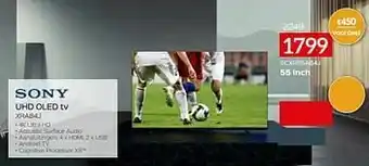 Selexion Sony uhd oled tv scxr55a84j aanbieding