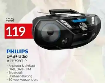 Selexion Philips dab+radio azb798t12 aanbieding
